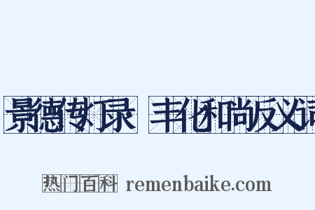 景德传灯录·丰化和尚反义词是什么意思的图片